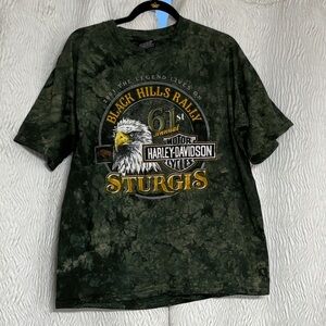 Harley Vintage 61st Sturgis t-shirt acid wash 2001 Harley-Size Medium